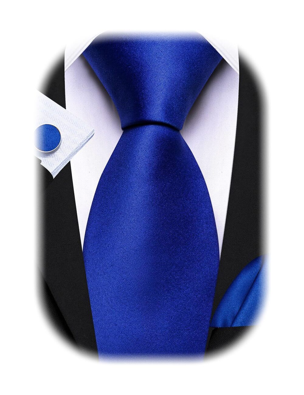 8444 Plain Silk Ties Extra Long Stian Necktie for Wedding Business